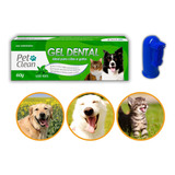 Pasta De Dente Cães Pet Clean + Escova Dedeira Cor Sortida