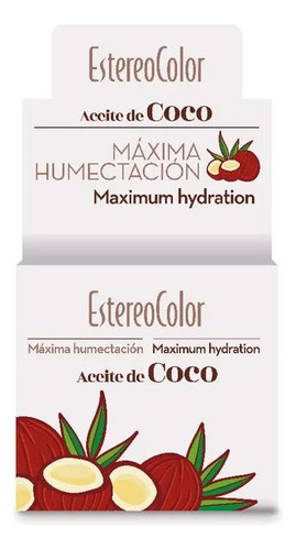 Aceite De Coco Estereocolor Máxima Humectación 4ml X40u