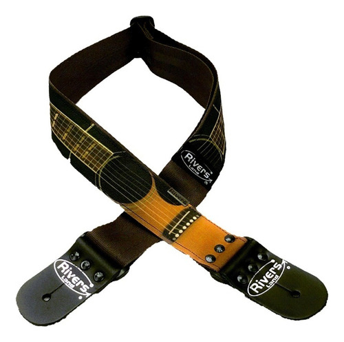 Rivers Cp14 Strap Tahali Correa Color Print Guitarra Acustic Color No Aplica