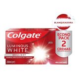 Crema Dental Colgate Luminous White Brilliant 2 Pzs 100ml