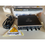 Interfaz De Audio U-phoria Umc22 Beringher