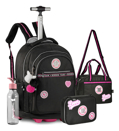 Kit Mochila Estojo Lancheira Oficial College Rb Squeeze Clio