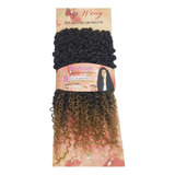 Cabelo Bio Orgânico Cacheado Crochet Braids Weng 300 G 70 Cm Cor Preto Ombre Mel