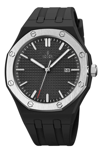 Reloj Hombre Seger 9299 Original Elegante Sport Silicona Color De La Malla Negro