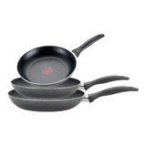 Sartenes 20, 24 Y 30 Cm Tfal Pure Cook B228s3di Negro