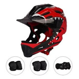 Casco Protección Kit Niños Bicicleta Skate Scooter 3-13 Años