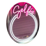 Espejo Selfie Luz Neon Led Acrílico Con Control Remoto 