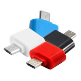 Paquete Con 50 Adaptadores Otg Micro Usb V8 Celular Tablet