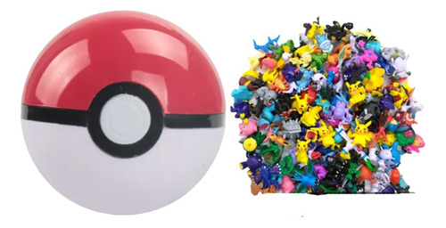 1 Pokeball + 24 Figuras Pokemon, Pikachu, Pokebola