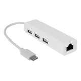 Adaptador Lan Ethernet Usb-c Usb 3.1 Tipo C A Usb Rj45 Hub C