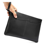 Bolso De Mano Para Hombre (piel Auténtica, 30,5 Cm)