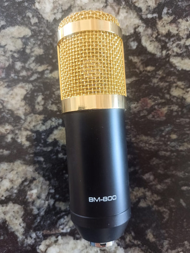 Microfone Condensador Prof Bm800 Estúdio+ Shock + Pop Filter