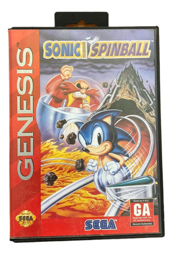 Juego Sonic The Hedgehog Spinball Original Para Sega Génesis