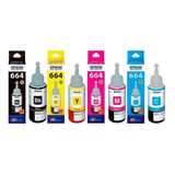 Combo Tinta Original Epson 664 L210 L220 L355 L365 L565 T664