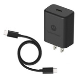 Motorola Turbopower 27 Pd Cargador W/long 6.6ft Usb-c A C Ca