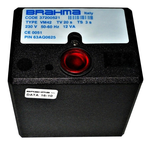 Programador O Control De Llama Para Quemador A Gas Brahma Modelo Vm42 Code 37200521 Fabricado En Italia