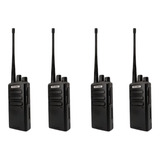 4 Radios Uhf 16 Canales Compatibles Con Motorola Y Kenwood