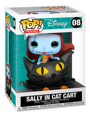 Figura De Accion Sally En Su Carro Gato 08 Disney El Extraño Mundo De Jack  Funko Pop Trains 