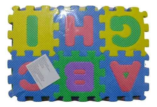 Tapete Alfombrilla Foamy Diseño Letras Números Bebe Infantil