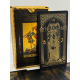 Gold Foil Tarot Black Rider Negro Y Doradas Plásticas