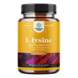 L- Lisina L-lysine 1000mg Con 100 Tabletas Hecho En Usa 