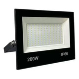 Refletor Led 200w Holofote Bivolt Prova D'água Ip66 Frio