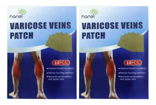 20 Parches Alivia Varices Vena Varicosa Tratamiento Efectivo