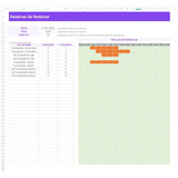 Plantilla De Excel Para Reservas De Restoran Moderna Y Funci