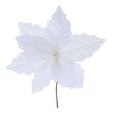 Poinsetia Natalina Decorativa Branca 30cm Com 1un 1020302 Cor Branco