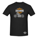 Playera Modelo Harley Davidson Moto Estampado Reflejante