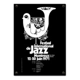 #622 - Cuadro Decorativo Vintage - Jazz Poster Trompeta