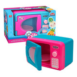 Mini Forno Microondas Infantil Menina Rosa E Azul C/luz Som
