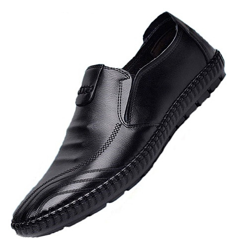 Zapatos Casuales De Cuero De Negocios Para Hombres-a