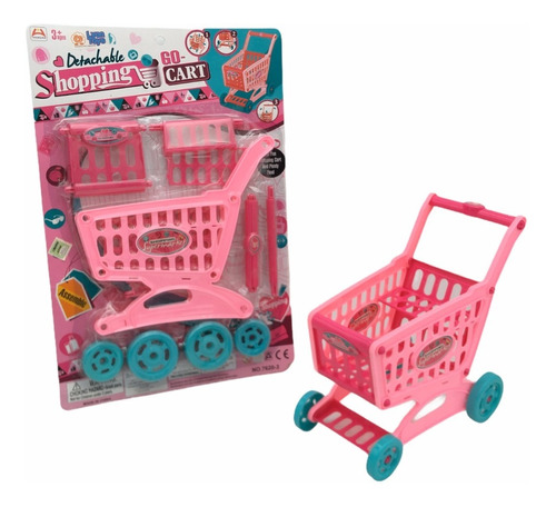 Mini Carrito De Compra Supermercado Armable Juguete Niños