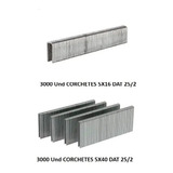 Caja De 6000 Und Corchetes Dta 25/2 Med 5x16mm Y 5x25mm