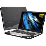 Funda P/ Laptop Vevood , Pu , 14   , Gris Y Negro