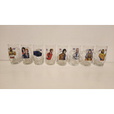 Lote 8 Vasos Vidrio Originales Pepsi Brigada A Cole Completa