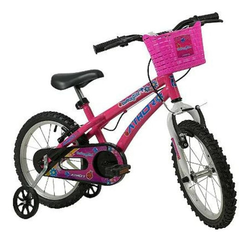 Bicicleta Infantil Athor Bike Baby Girl Rosa Aro 16 Feminina