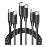 Cable Usb C A C 3m 3uds 5a 20v Carga Rápida iPad Pro Galaxy