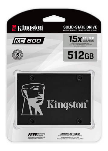 Unidad De Estado Solido Kingston Skc600 512gb Ssd Sata3 2.5p