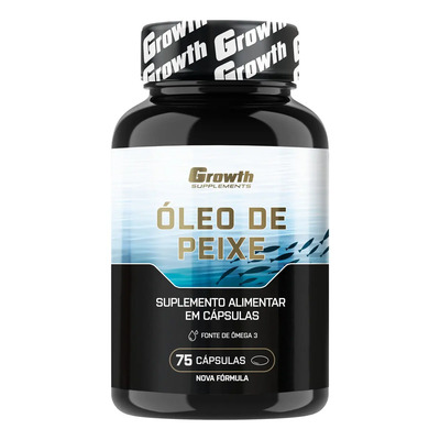 Omega 3 Óleo De Peixe 75 Softgel (caps) Growth Supplements | MercadoLivre