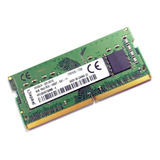 Memoria Sodimm Kington 4gb Ddr4 2400mhz Pc4-19200 Notebook