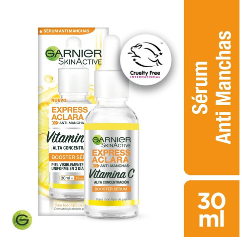 Serum Garnier Skin Active Express Aclara Antimanchas 30ml