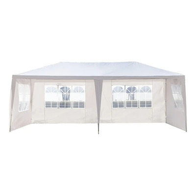 Toldo 6x3metro Carpa Gazebo Pergola Plegable Portable Blanco | Envío gratis