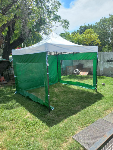 Gazebo/carpa. 3x3. Autoarmable. Reforzado. 3 Laterales. 