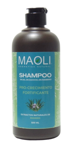 Shampoo Maoli Romero Pro-crecimiento, Sin Sal, Sin Sulfato