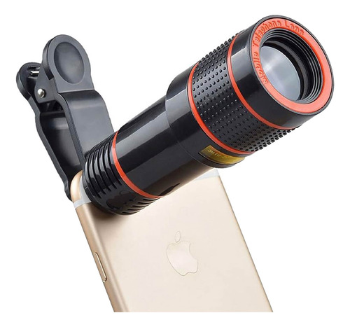 Lente Telescopio Zoom Optico X10 Para Camara Celular Clip