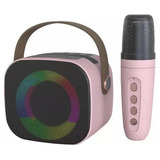 Mini Altavoz Karaoke Bd108 Bluetooth Luces Led V5.3 Portátil