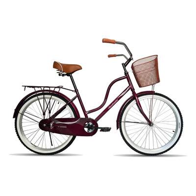 Bicicleta urbana femenina Black Panther Urbana Santorini 2021 R24 color rojo vino | Envío gratis