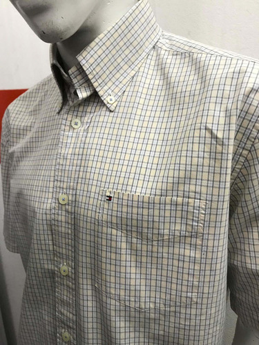 Camisa Tommy Hilfiger M/c Talle M Made In Mauritius